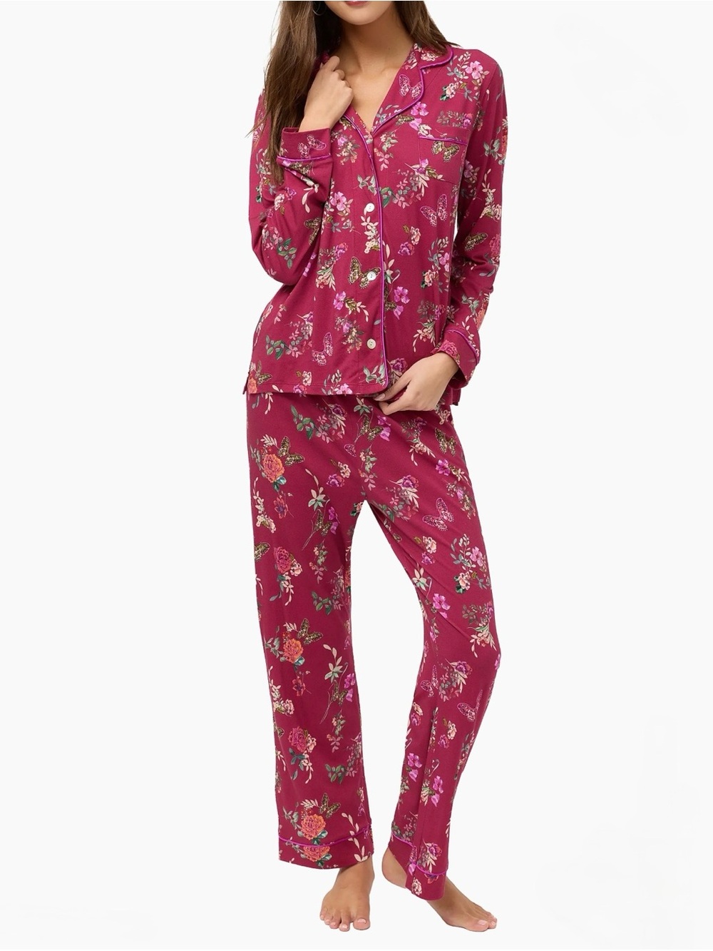 Johnny Was

Carly Floral Cotton-Blend Pajamas